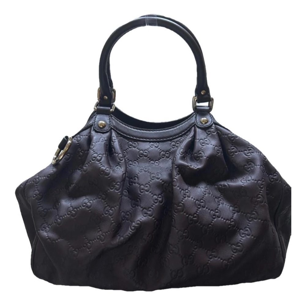 ❌SOLD❌GUCCI Brown Guccissima Leather Medium Sukey Tote Bag